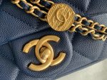 chanel as3368 mini flap bag shiny calfskin gold tone metal navy blue 03 luxibags.ru .jpg