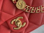 chanel as3368 mini flap bag shiny calfskin gold tone metal red 03 luxibags.ru .jpg
