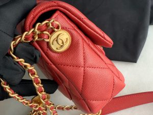 chanel as3368 mini flap bag shiny calfskin gold tone metal red 05 luxibags.ru .jpg