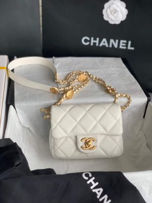 chanel as3368 mini flap bag shiny calfskin gold tone metal white 01 luxibags.ru .jpg