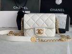 chanel as3368 mini flap bag shiny calfskin gold tone metal white 02 luxibags.ru .jpg