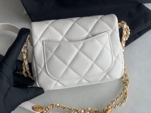 chanel as3368 mini flap bag shiny calfskin gold tone metal white 04 luxibags.ru .jpg