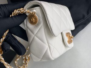 chanel as3368 mini flap bag shiny calfskin gold tone metal white 05 luxibags.ru .jpg