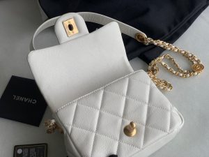 chanel as3368 mini flap bag shiny calfskin gold tone metal white 07 luxibags.ru .jpg