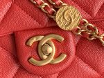 chanel as3369 small flap bag shiny calfskin gold tone metal red 03 luxibags.ru .jpg