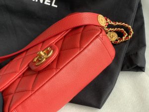 chanel as3369 small flap bag shiny calfskin gold tone metal red 06 luxibags.ru .jpg