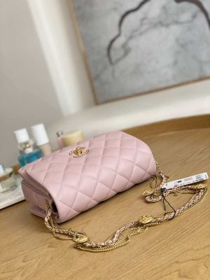 chanel as3378 mini flap bag lambskin pink 005 luxibags.ru .jpg