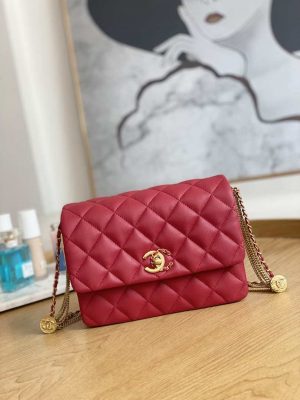 chanel as3378 mini flap bag lambskin red 001 luxibags.ru .jpg
