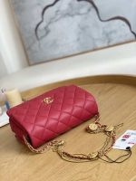 chanel as3378 mini flap bag lambskin red 006 luxibags.ru .jpg