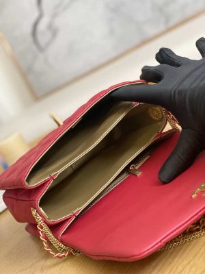 chanel as3378 mini flap bag lambskin red 009 luxibags.ru .jpg