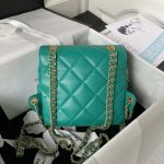 chanel as3384 backpack chain bag lambskin green 002 luxibags.ru .jpg