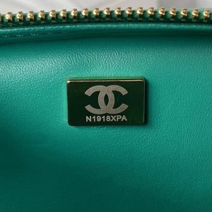 chanel as3384 backpack chain bag lambskin green 009 luxibags.ru .jpg