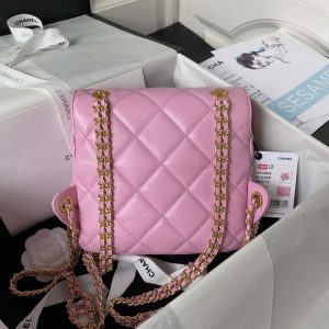 chanel as3384 backpack chain bag lambskin pink 002 luxibags.ru .jpg