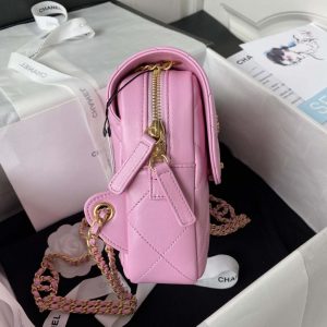 chanel as3384 backpack chain bag lambskin pink 005 luxibags.ru .jpg