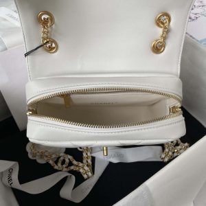 chanel as3384 backpack chain bag lambskin white 007 luxibags.ru .jpg