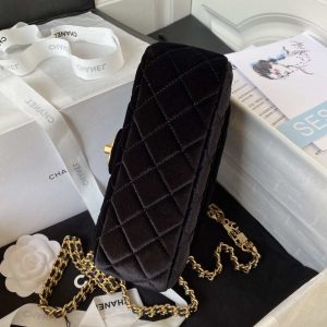 chanel as3432 small flap bag velvet enamel gold tone metal black 006 luxibags.ru .jpg