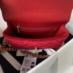 chanel as3432 small flap bag velvet enamel gold tone metal wine red 007 luxibags.ru .jpg