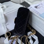 chanel as3442 mini flap bag velvet enamel gold tone metal black 006 luxibags.ru .jpg