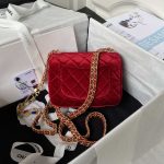 chanel as3442 mini flap bag velvet enamel gold tone metal wine red 002 luxibags.ru .jpg
