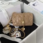 chanel as3456 mini flap bag lambskin gold tone metal apricot 002 luxibags.ru .jpg