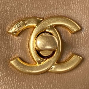 chanel as3456 mini flap bag lambskin gold tone metal apricot 003 luxibags.ru .jpg