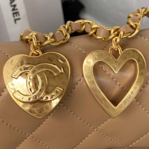 chanel as3456 mini flap bag lambskin gold tone metal apricot 004 luxibags.ru .jpg