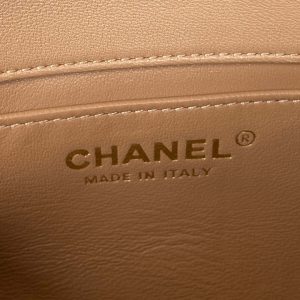 chanel as3456 mini flap bag lambskin gold tone metal apricot 008 luxibags.ru .jpg