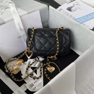 chanel as3456 mini flap bag lambskin gold tone metal black 002 luxibags.ru .jpg