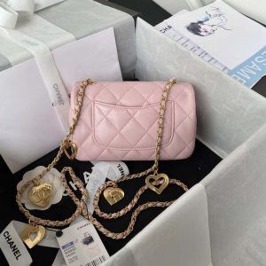 chanel as3456 mini flap bag lambskin gold tone metal pink 002 luxibags.ru .jpg