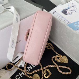 chanel as3456 mini flap bag lambskin gold tone metal pink 006 luxibags.ru .jpg