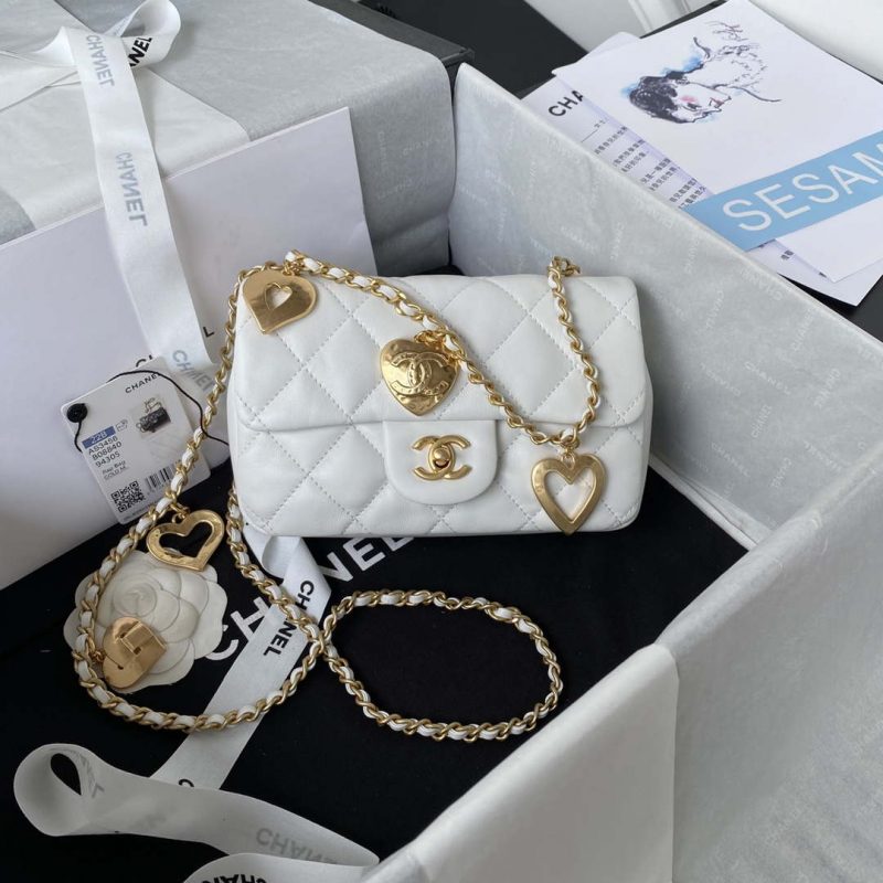 chanel as3456 mini flap bag lambskin gold tone metal white 001 luxibags.ru .jpg