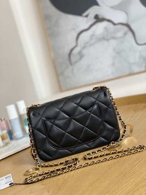 chanel as3457 mini flap bag lambskin gold tone metal black 002 luxibags.ru .jpg