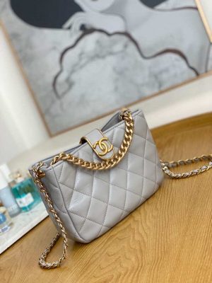 chanel as3476 hobo handbag lambskin light grey 003 luxibags.ru .jpg