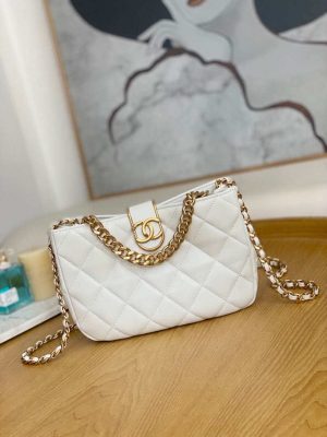 chanel as3476 hobo handbag lambskin white 001 luxibags.ru .jpg