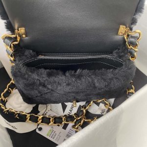 chanel as3498 flap bag shearling black 007 luxibags.ru .jpg