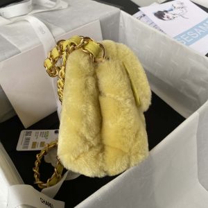 chanel as3498 flap bag shearling yellow 005 luxibags.ru .jpg