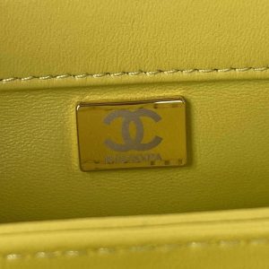 chanel as3498 flap bag shearling yellow 009 luxibags.ru .jpg
