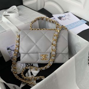 chanel as3499 flap bag lambskin gray 001 luxibags.ru .jpg