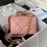chanel as3499 flap bag lambskin pink 002 luxibags.ru .jpg