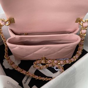 chanel as3499 flap bag lambskin pink 007 luxibags.ru .jpg