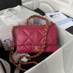chanel as3499 flap bag lambskin rose red 001 luxibags.ru .jpg