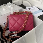 chanel as3499 flap bag lambskin rose red 002 luxibags.ru .jpg