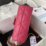 chanel as3499 flap bag lambskin rose red 006 luxibags.ru .jpg