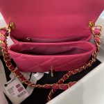 chanel as3499 flap bag lambskin rose red 007 luxibags.ru .jpg