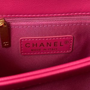 chanel as3499 flap bag lambskin rose red 008 luxibags.ru .jpg