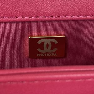 chanel as3499 flap bag lambskin rose red 009 luxibags.ru .jpg