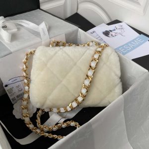 chanel as3499 flap bag shearling beige 002 luxibags.ru .jpg