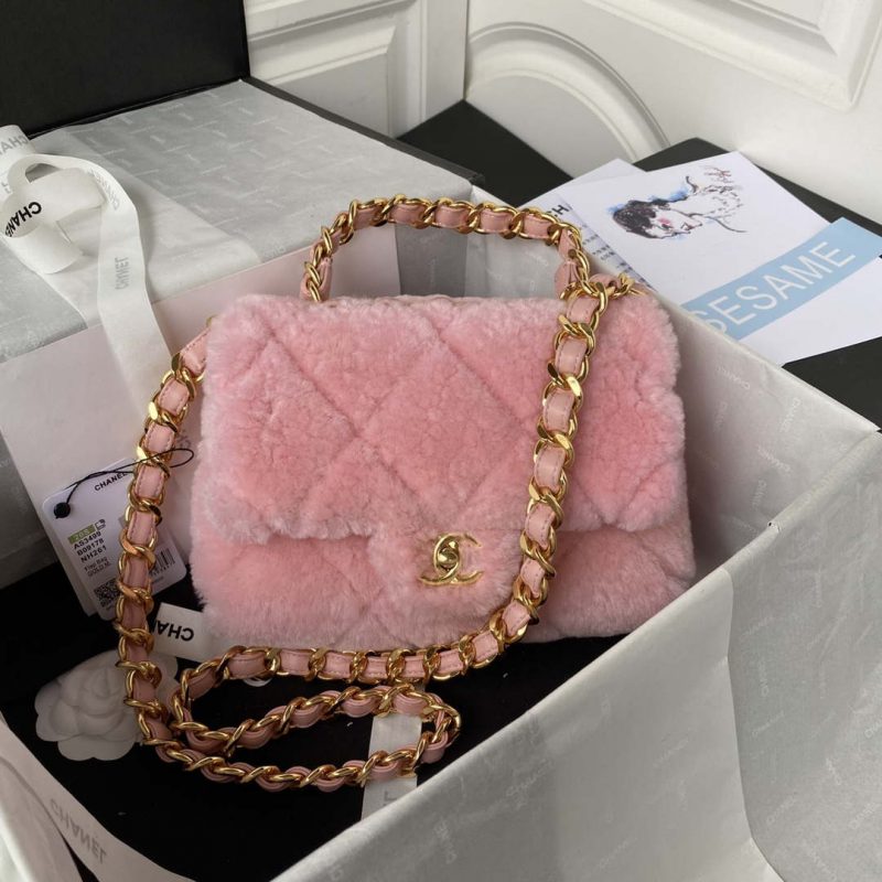 chanel as3499 flap bag shearling pink 001 luxibags.ru .jpg