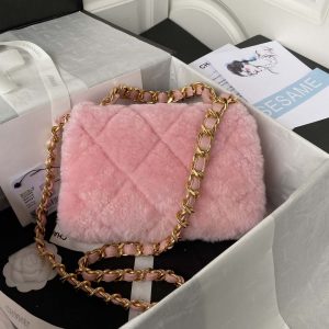 chanel as3499 flap bag shearling pink 002 luxibags.ru .jpg