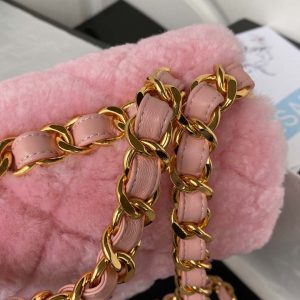 chanel as3499 flap bag shearling pink 004 luxibags.ru .jpg